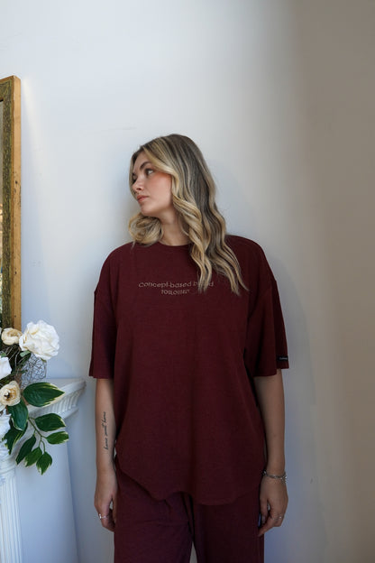 BURGUNDY SOFT T-SHIRTS