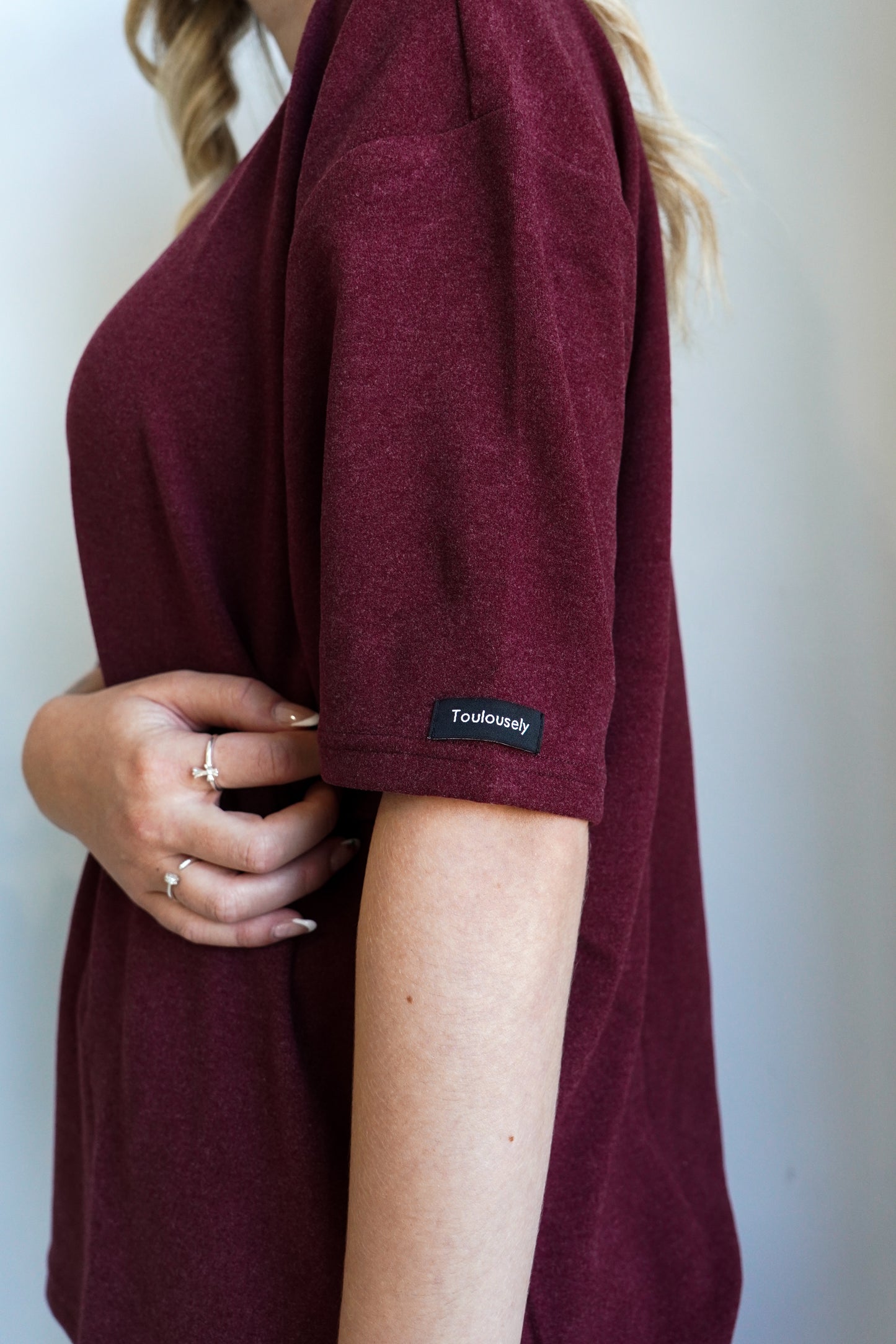 BURGUNDY SOFT T-SHIRTS