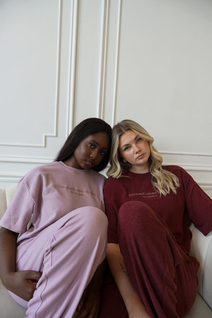 BURGUNDY SOFT T-SHIRTS