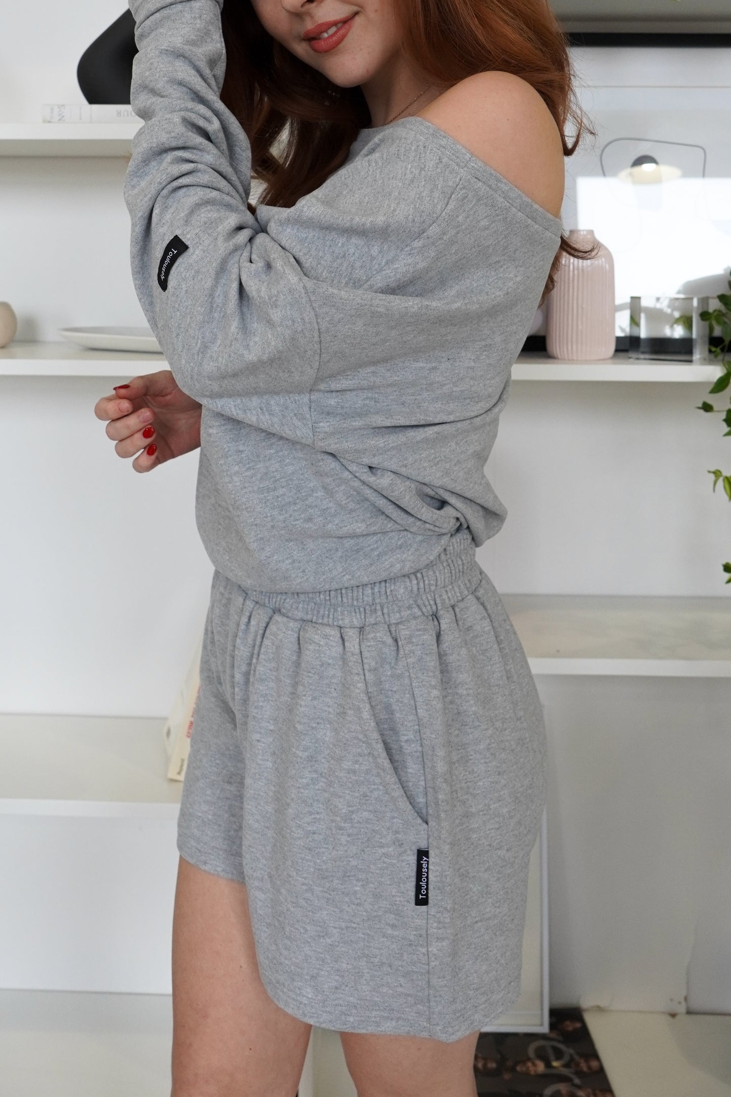 GRAY SOFT SHORTS - HUG